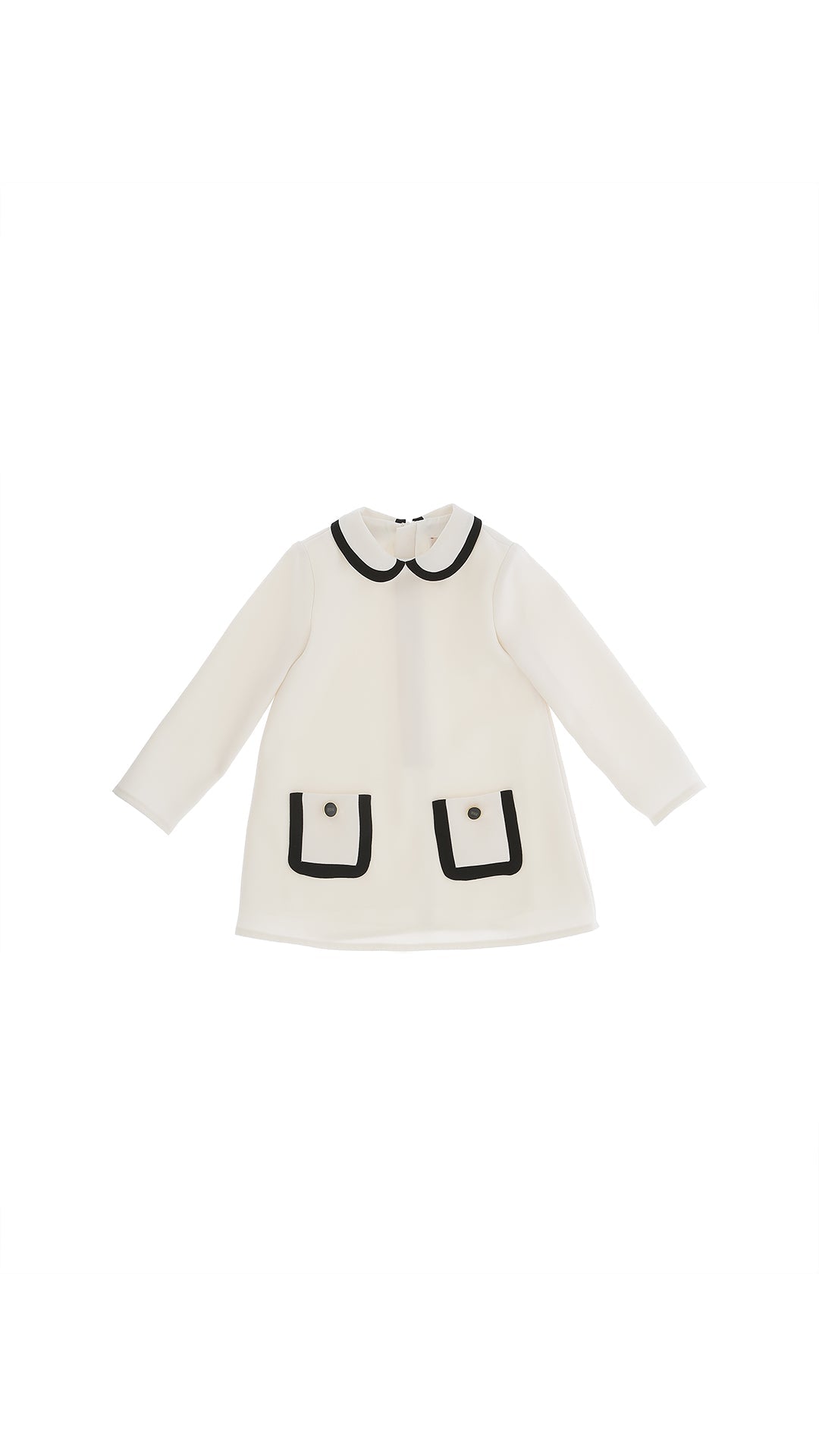 ABITO CON TASCHE MILK/NERO ELISABETTA FRANCHI - Angel Luxury