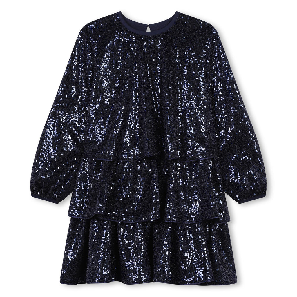ABITO CON VOLANT PAILLETTES BILLIEBLUSH - Angel Luxury