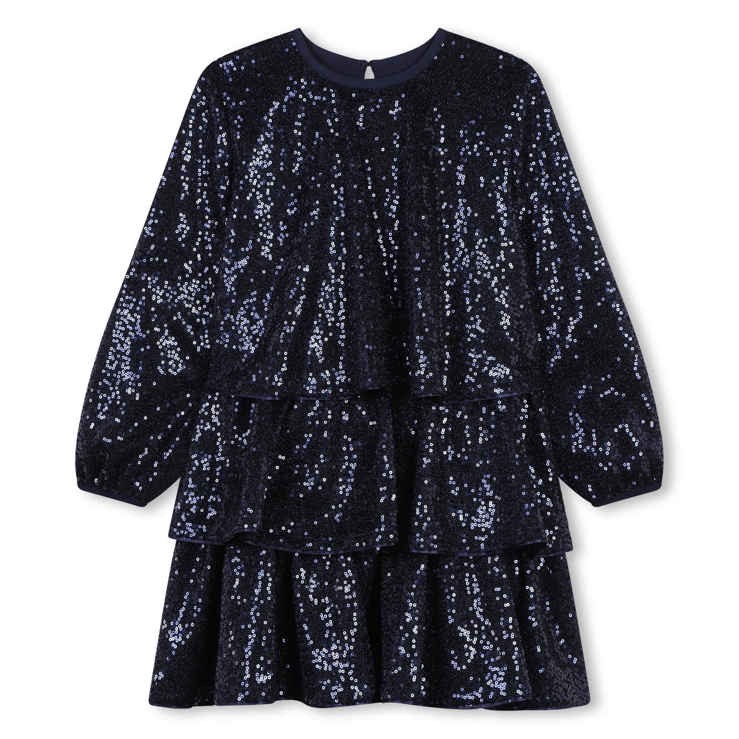 ABITO CON VOLANT PAILLETTES BILLIEBLUSH - Angel Luxury