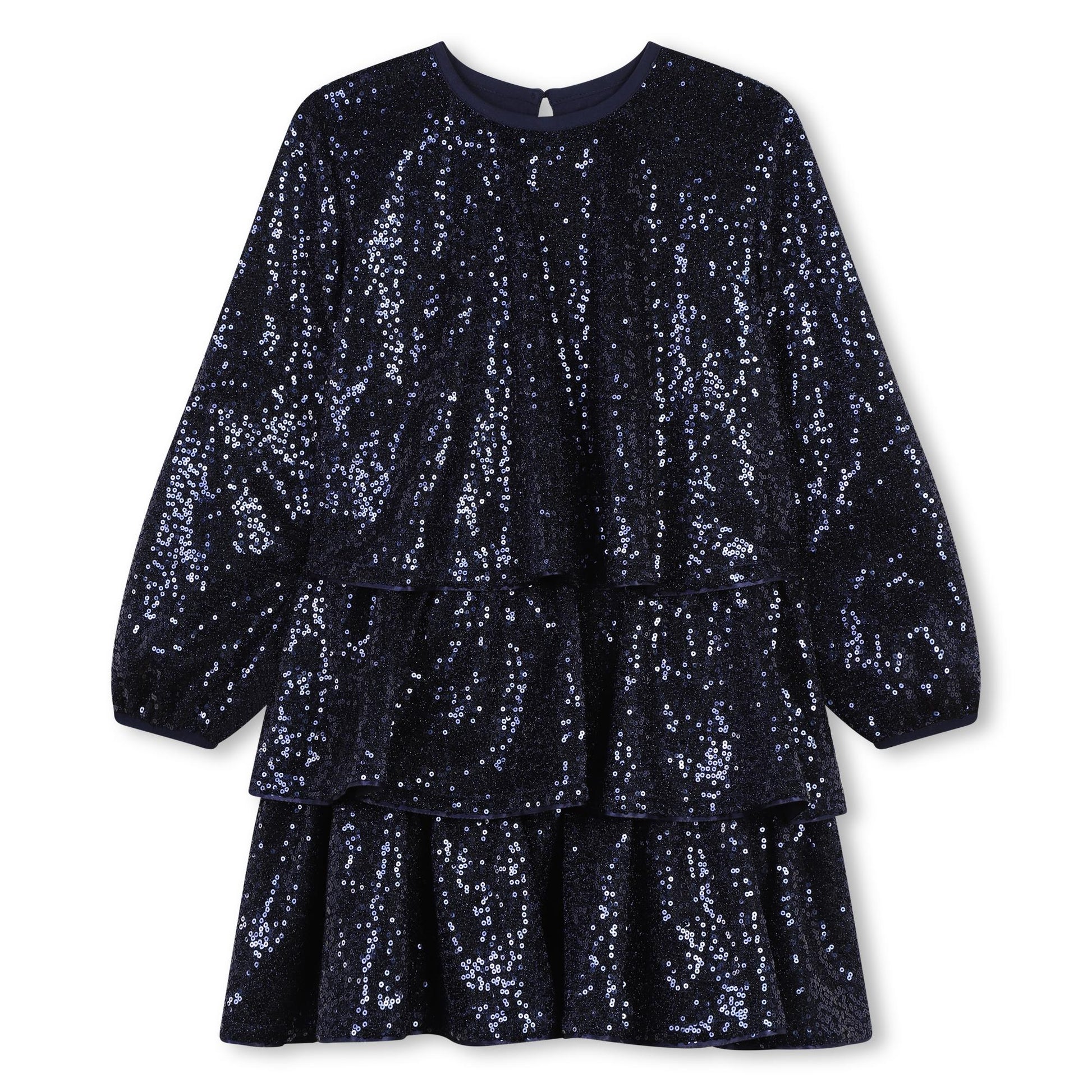 ABITO CON VOLANT PAILLETTES BILLIEBLUSH - Angel Luxury