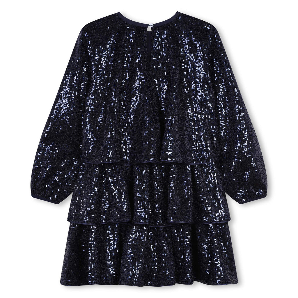 ABITO CON VOLANT PAILLETTES BILLIEBLUSH - Angel Luxury