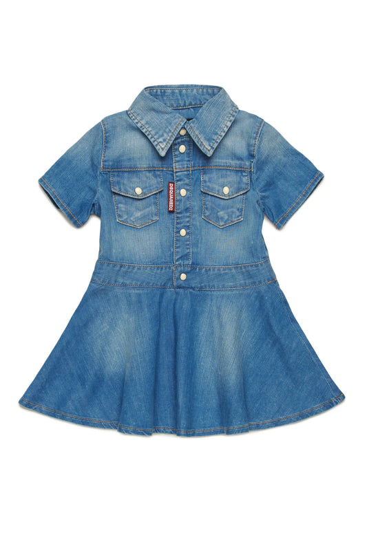 ABITO IN DENIM BLU DSQUARED2 - Angel Luxury