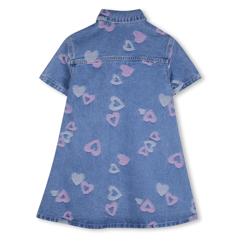 ABITO IN DENIM CON CUORI RICAMATI BILLIEBLUSH - Angel Luxury