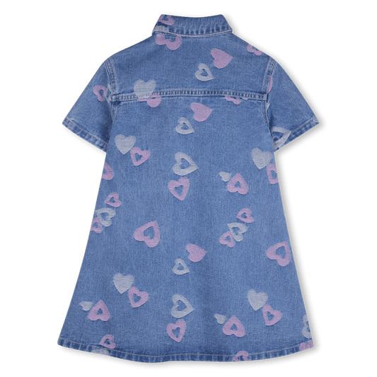 ABITO IN DENIM CON CUORI RICAMATI BILLIEBLUSH - Angel Luxury