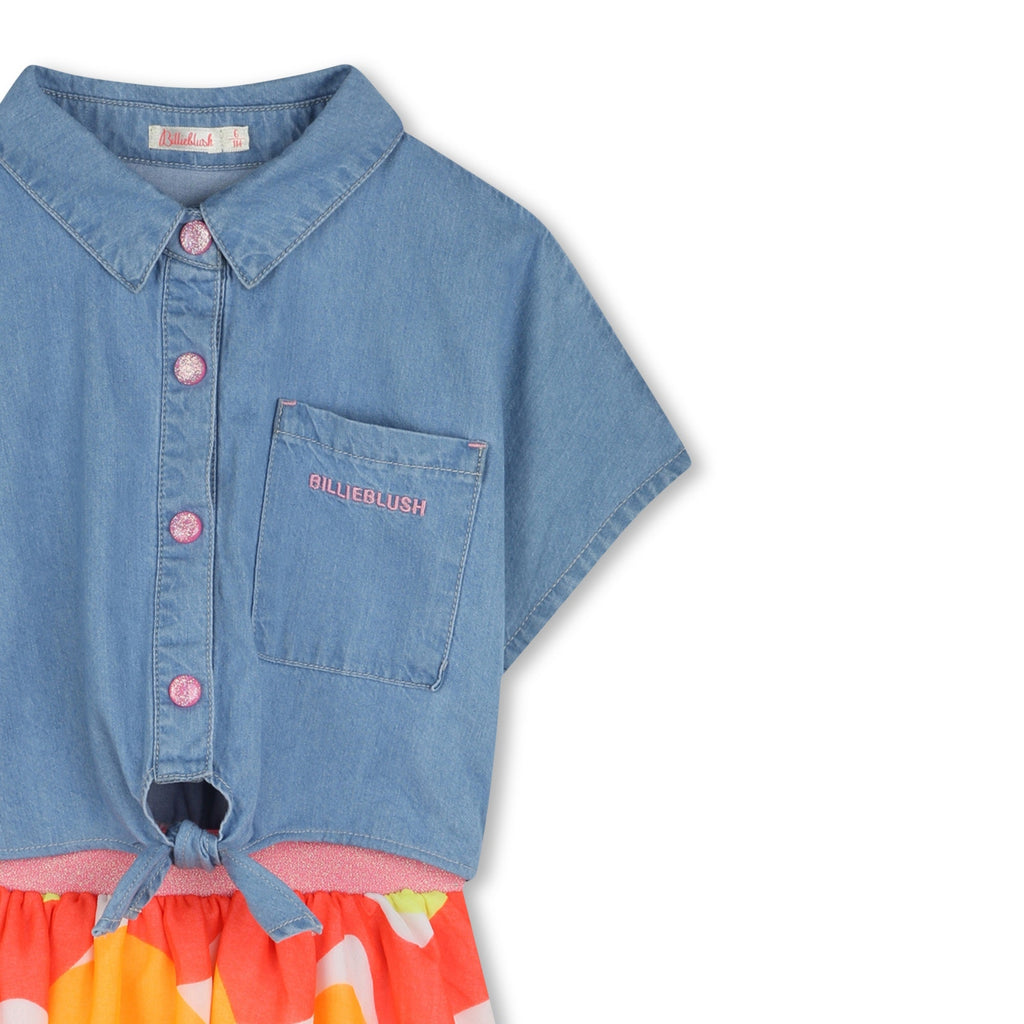 ABITO IN DENIM MULTICOLOR BILLIEBLUSH - Angel Luxury