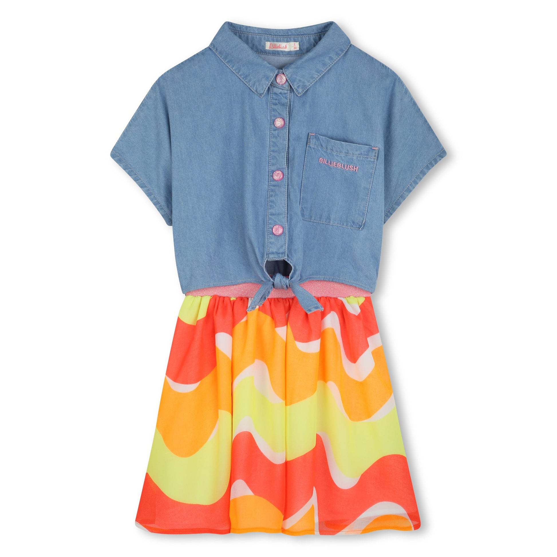 ABITO IN DENIM MULTICOLOR BILLIEBLUSH - Angel Luxury