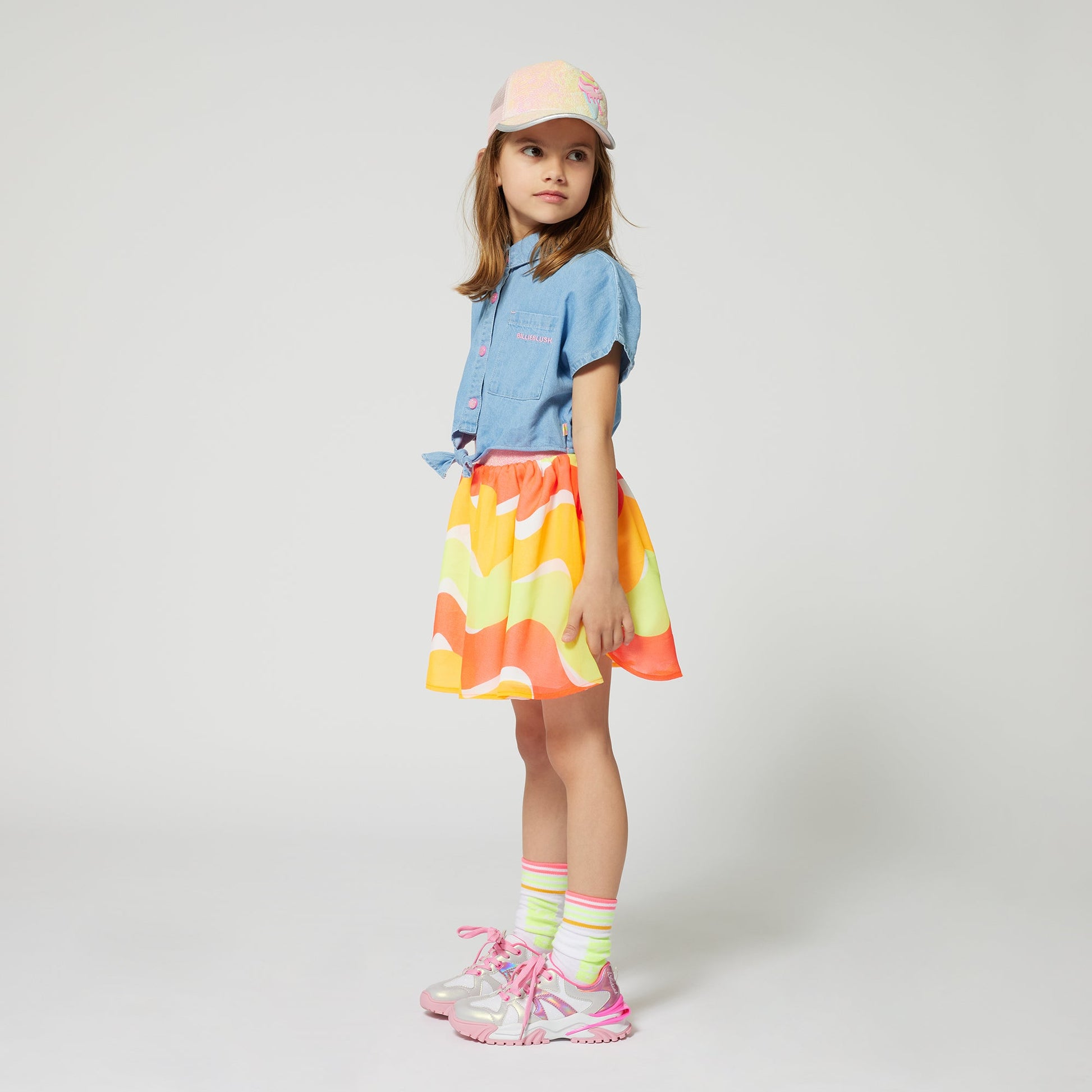 ABITO IN DENIM MULTICOLOR BILLIEBLUSH - Angel Luxury