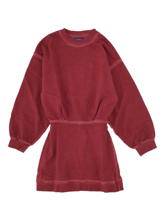 ABITO IN FELPA ROSSO CON LOGO MARCELO BURLON - Angel Luxury