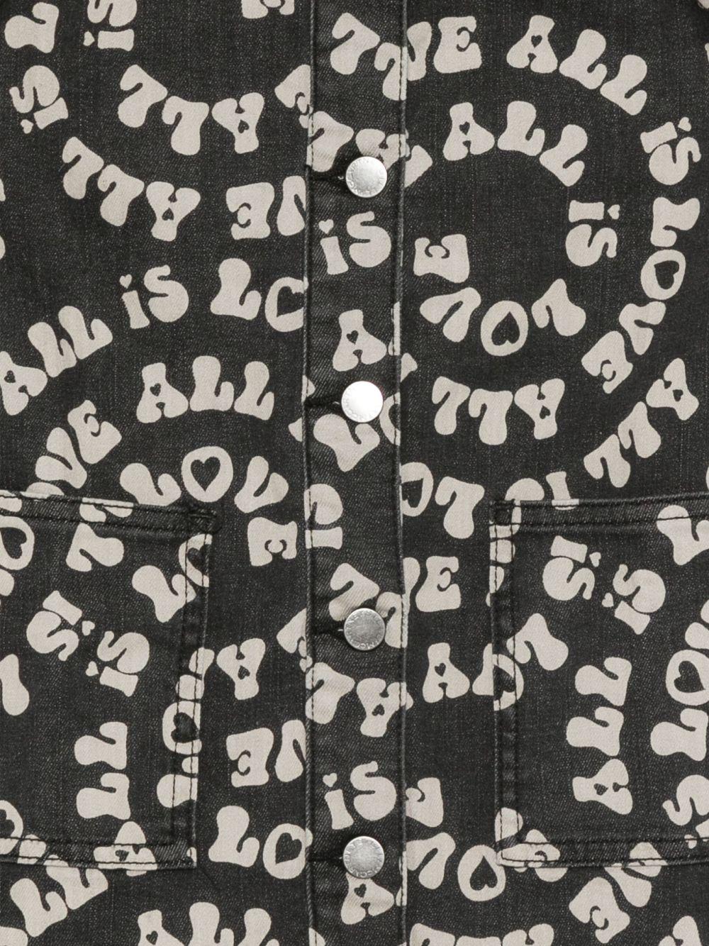 ABITO IN SALOPETTE IN DENIM NERO LOGATO STELLA MCCARTNEY - Angel Luxury