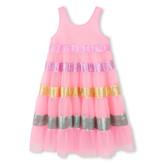 ABITO IN TULLE E PAILLETTES ROSA BILLIEBLUSH - Angel Luxury