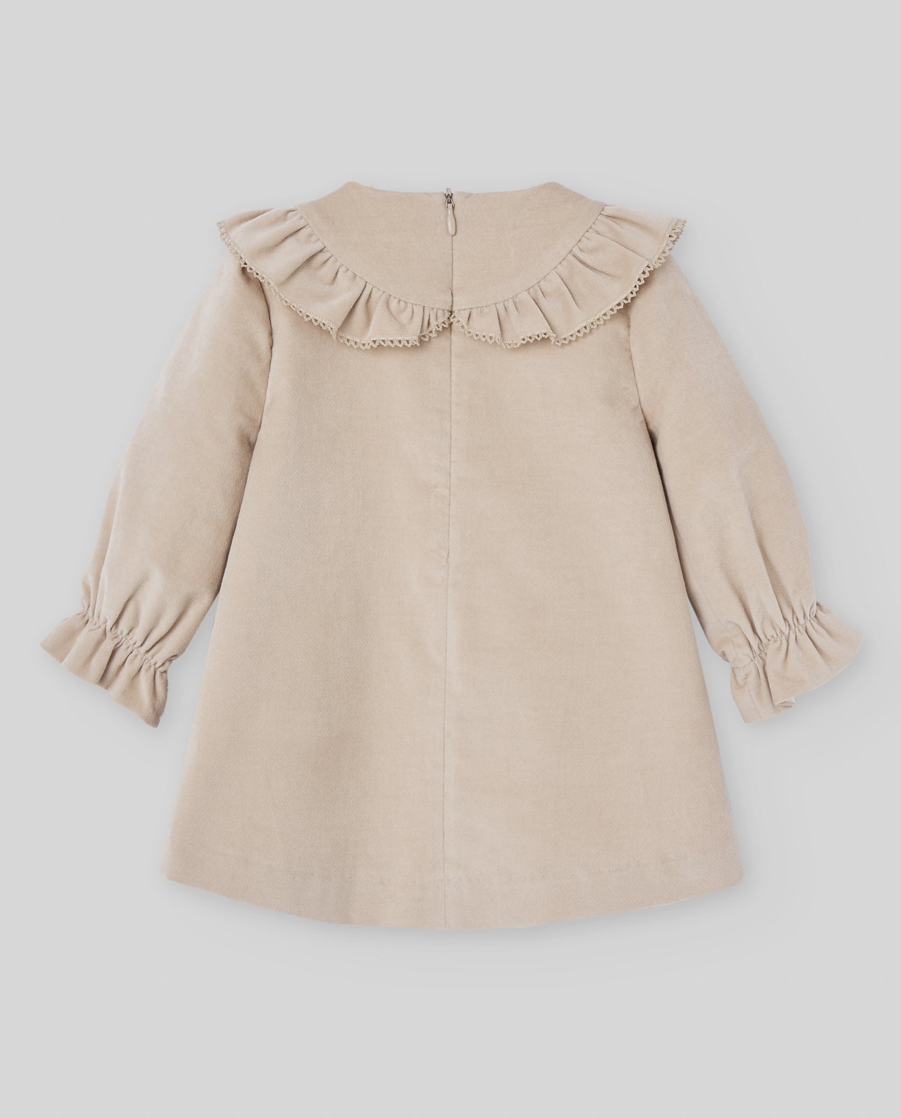 ABITO IN VELLUTO BEIGE PAZ RODRIGUEZ - Angel Luxury