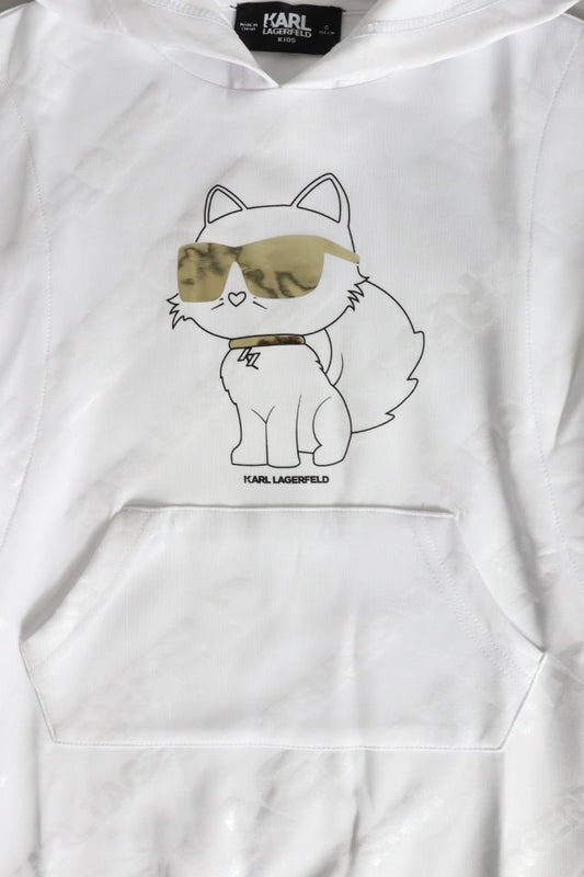 Abito Karl Lagerfeld bianco con cappuccio - Angel Luxury