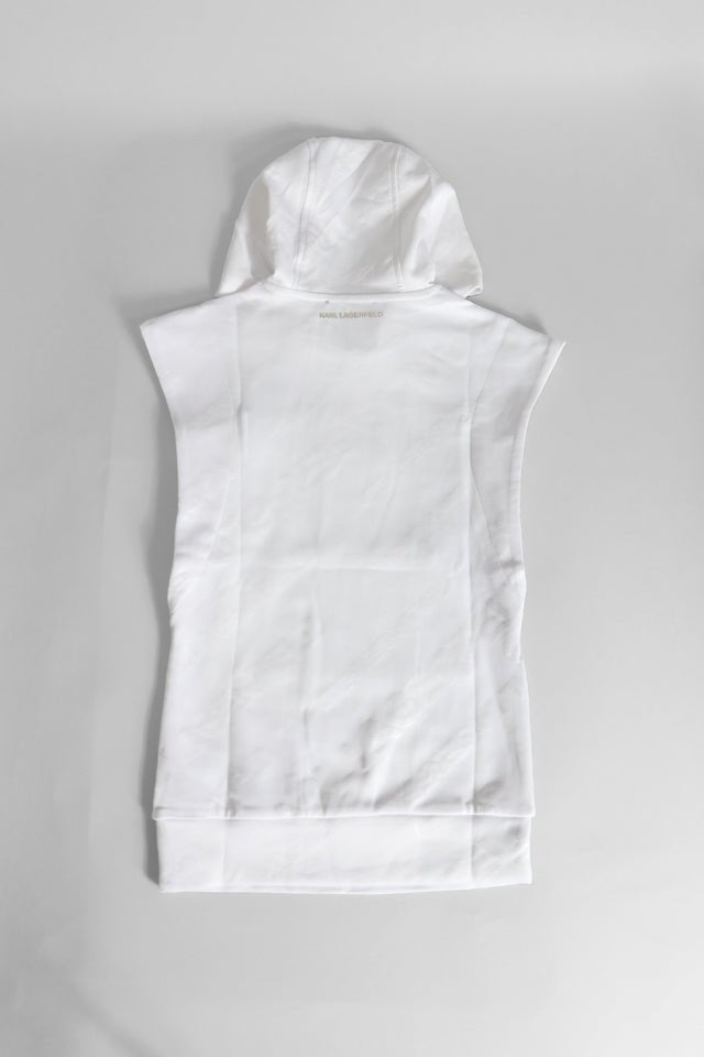 Abito Karl Lagerfeld bianco con cappuccio - Angel Luxury