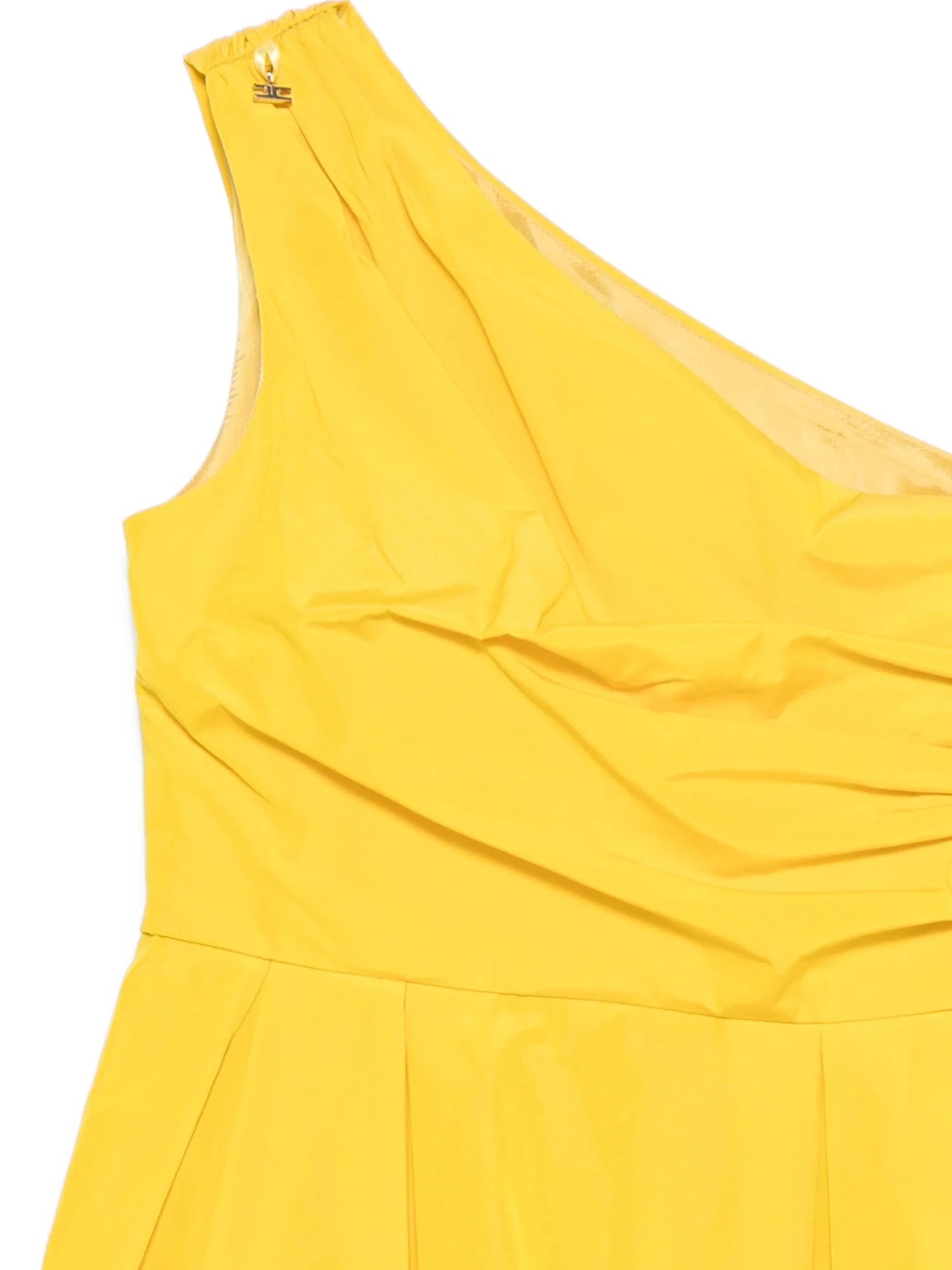 ABITO MONOSPALLA PLISSETTATO GIALLO ELISABETTA FRANCHI - Angel Luxury