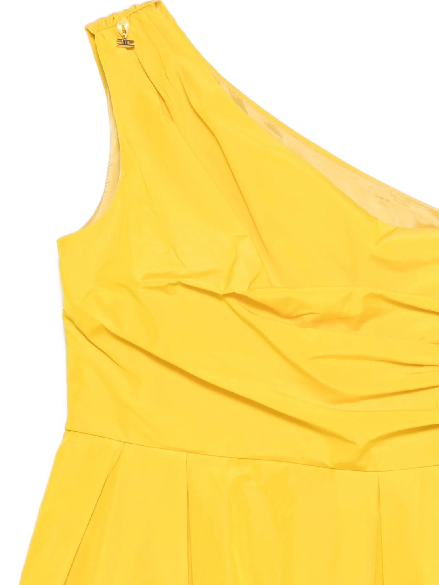ABITO MONOSPALLA PLISSETTATO GIALLO ELISABETTA FRANCHI - Angel Luxury