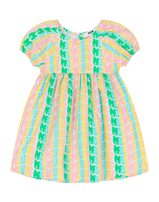 ABITO MULTICOLOR LOGATO MSGM - Angel Luxury