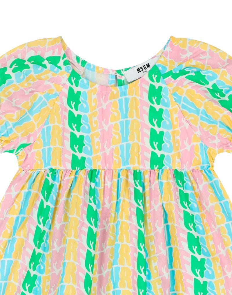 ABITO MULTICOLOR LOGATO MSGM - Angel Luxury