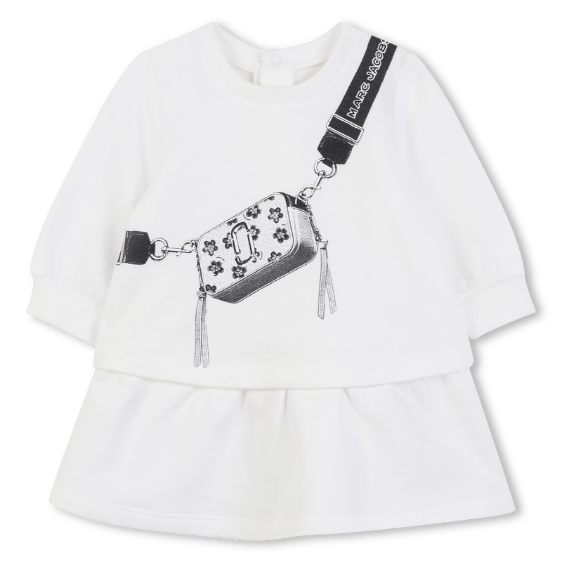 ABITO NEONATA BIANCO CON DESIGN BORSA MARC JACOBS - Angel Luxury