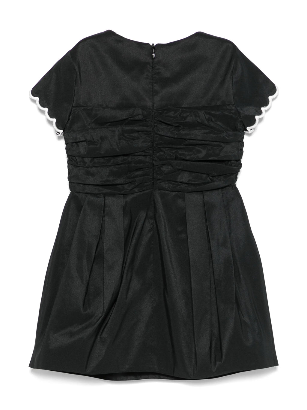 ABITO NERO CON DOPPIO FIOCCO AVORIO - NERO ELISABETTA FRANCHI - Angel Luxury