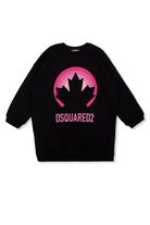 ABITO NERO CON LOGO ROSA DSQUARED2 - Angel Luxury