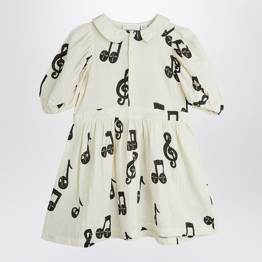 ABITO PANNA CON NOTE MUSICALI MINI RODINI - Angel Luxury