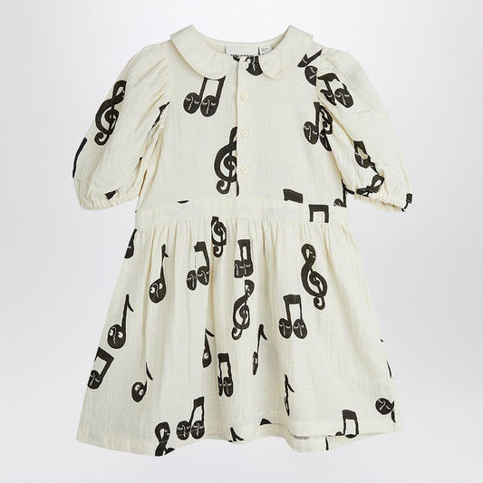 ABITO PANNA CON NOTE MUSICALI MINI RODINI - Angel Luxury