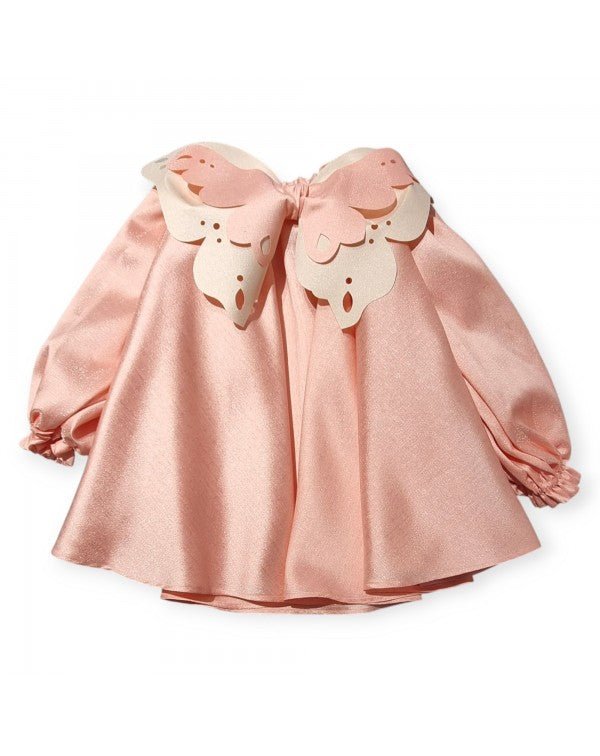 ABITO ROSA BRILLANTINATO CON FIOCCO COCO' ET MAMA' - Angel Luxury