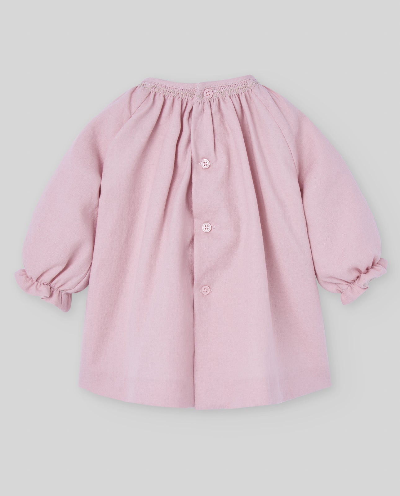 ABITO ROSA PALO CON FIOCCO BEIGE PAZ RODRIGUEZ - Angel Luxury