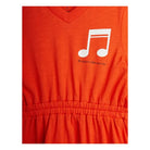 ABITO ROSSO CON NOTA MUSICALE MINI RODINI - Angel Luxury