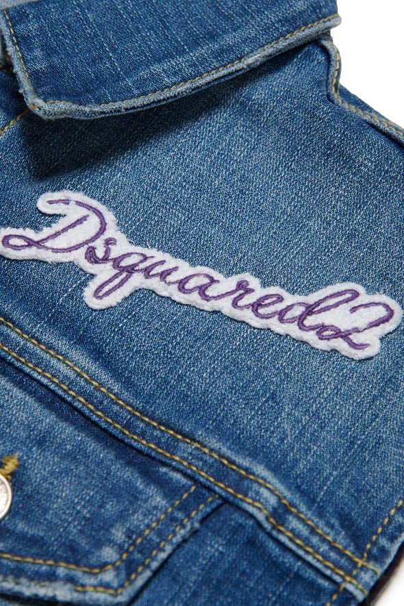 ABITO SMANICATO IN DENIM BLU SFUMATO DSQUARED2 - Angel Luxury