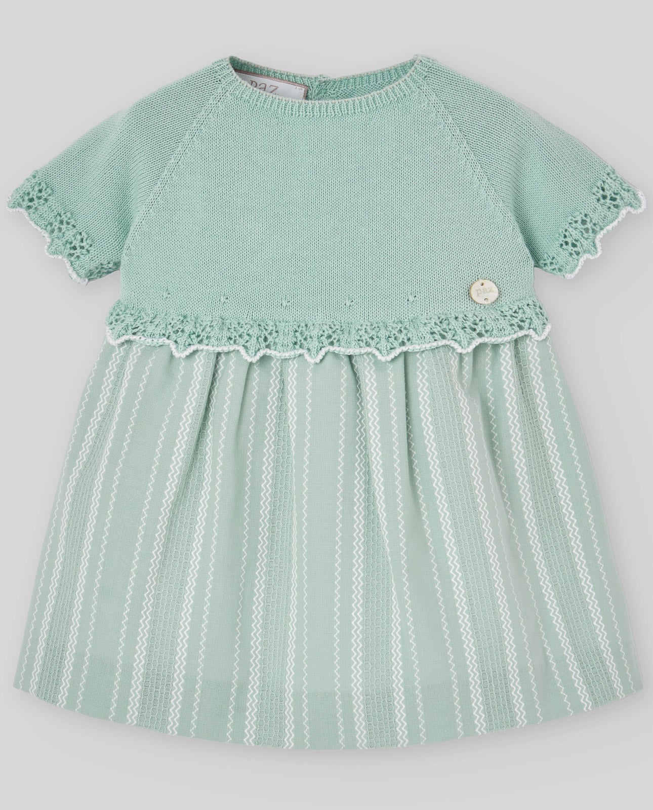 ABITO VERDE NEONATA PAZ RODRIGUEZ - Angel Luxury