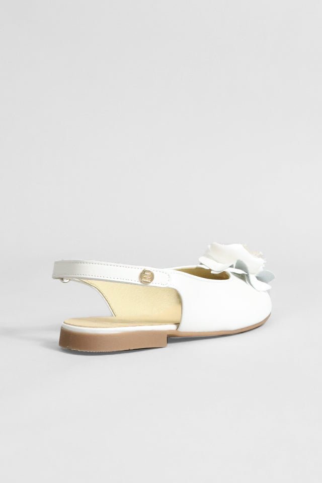 Ballerina Andanines bianca con fiore - Angel Luxury