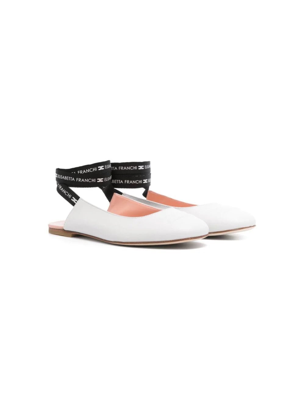 BALLERINA BIANCA CON LACCI ELISABETTA FRANCHI - Angel Luxury