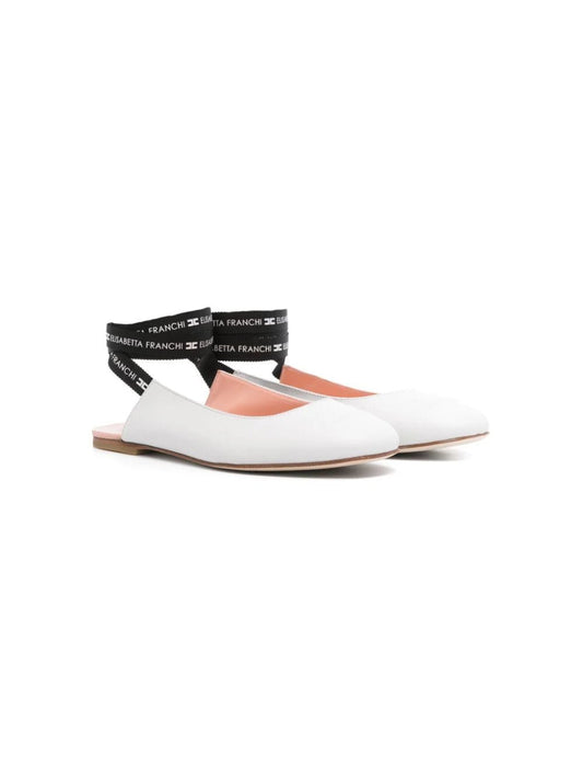 BALLERINA BIANCA CON LACCI ELISABETTA FRANCHI - Angel Luxury