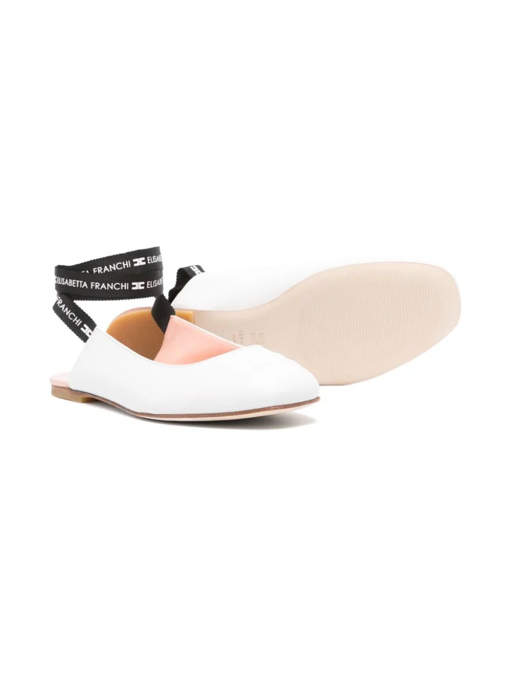 BALLERINA BIANCA CON LACCI ELISABETTA FRANCHI - Angel Luxury