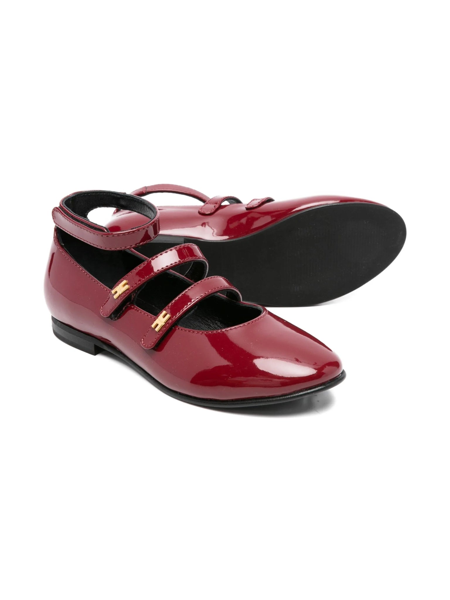 BALLERINA VERNICIATA ROSSO CILIEGIA ELISABETTA FRANCHI - Angel Luxury