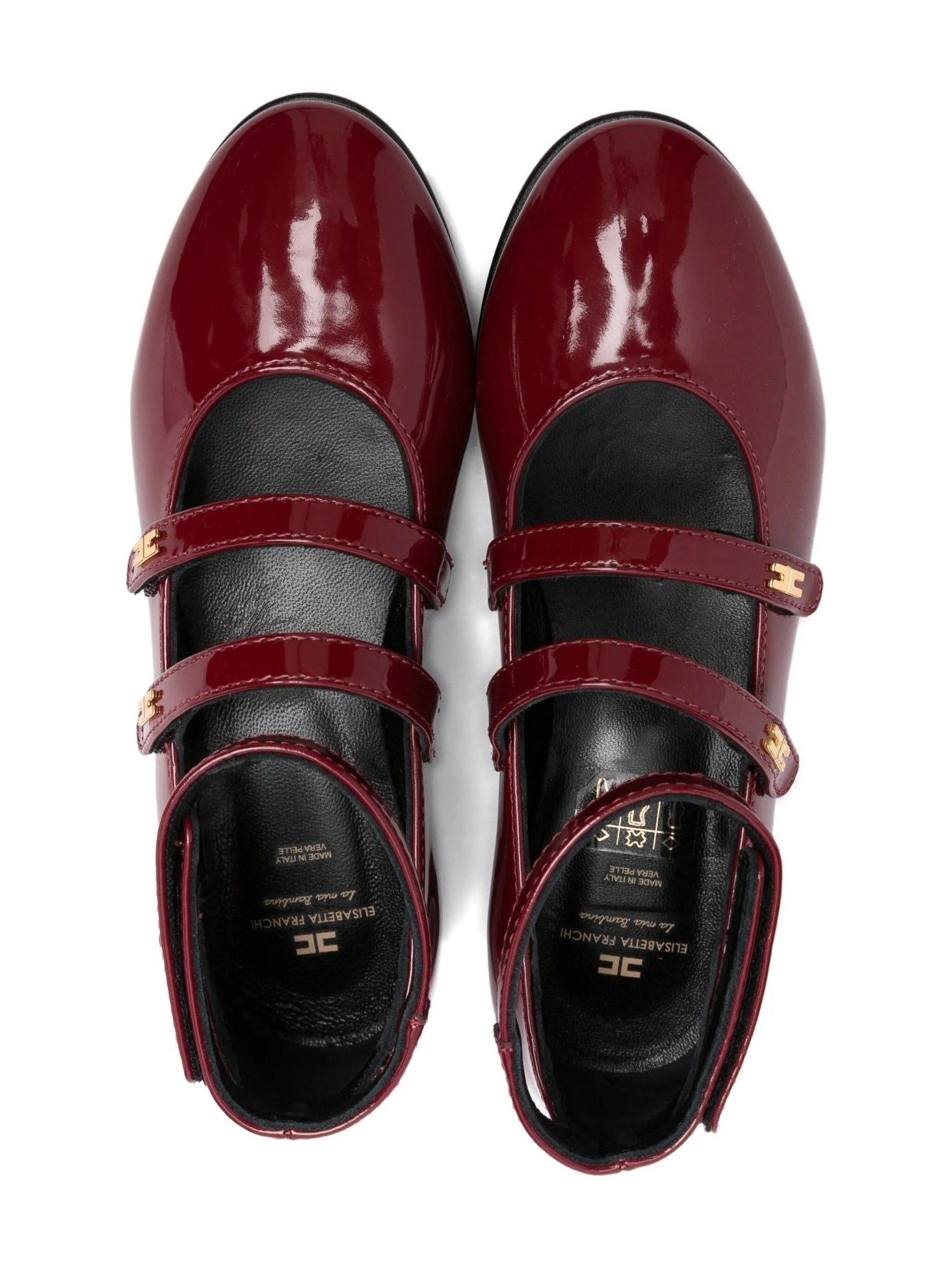 BALLERINA VERNICIATA ROSSO CILIEGIA ELISABETTA FRANCHI - Angel Luxury