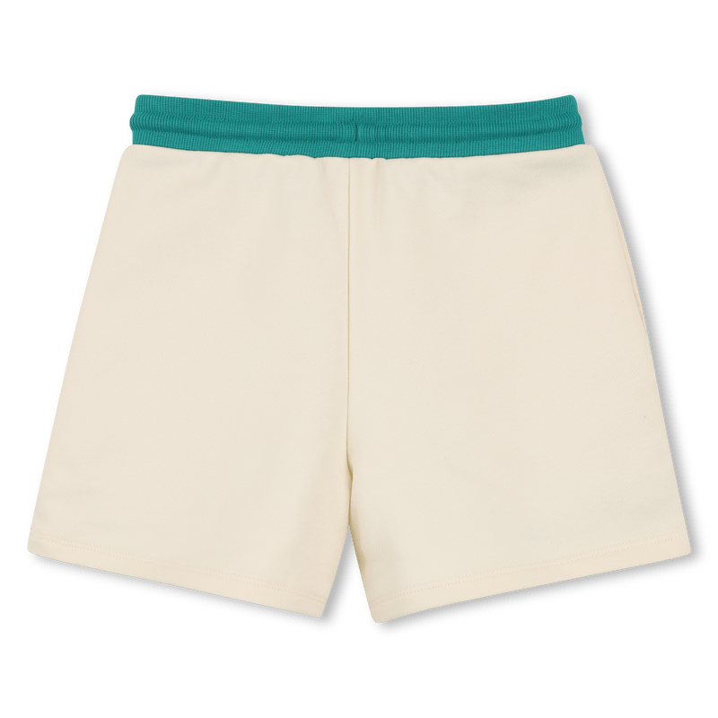 BERMUDA AVORIO CON SCRITTA IN ROSSO CLUB SOLEIL KIDS AROUND - Angel Luxury