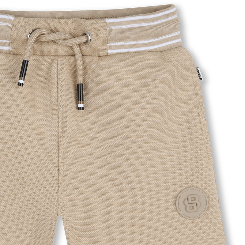 BERMUDA BEIGE CON LOGO BOSS - Angel Luxury