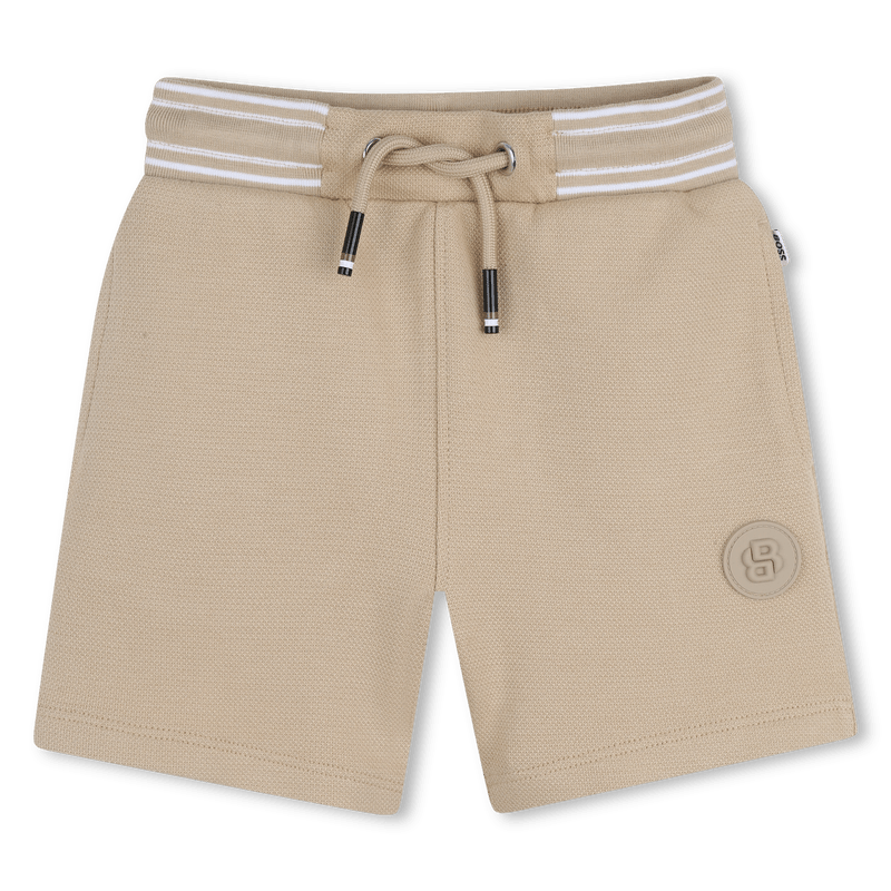 BERMUDA BEIGE CON LOGO BOSS - Angel Luxury