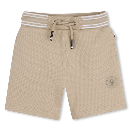 BERMUDA BEIGE CON LOGO BOSS - Angel Luxury