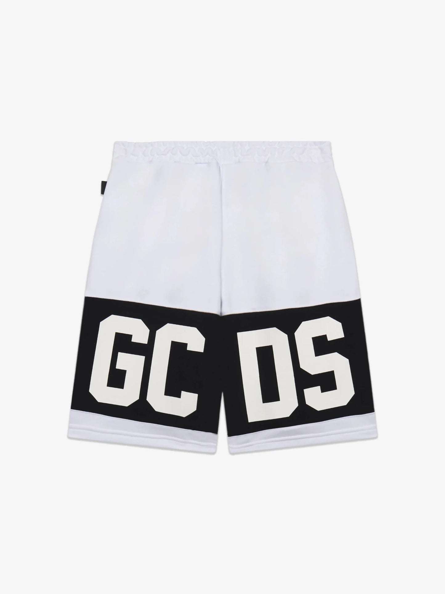 BERMUDA BIANCO CON LOGO NERO - BIANCO GCDS - Angel Luxury