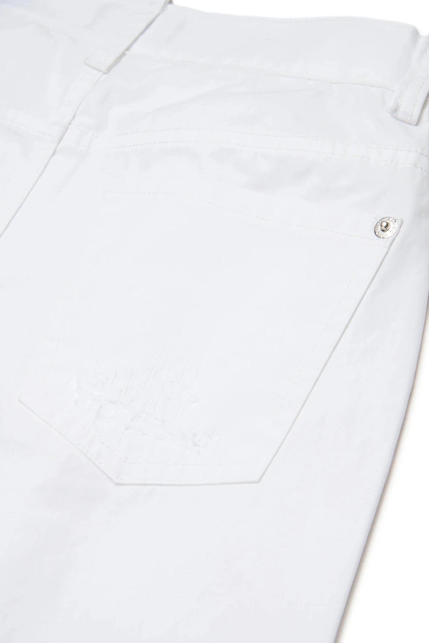 BERMUDA BIANCO CON STRAPPI E ELASTICO IN VITA DSQUARED2 - Angel Luxury