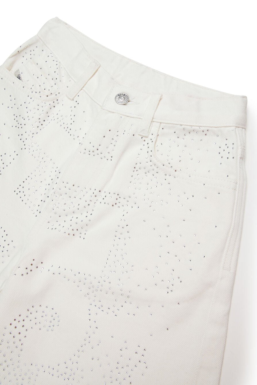 BERMUDA BIANCO CON STRASS DIESEL - Angel Luxury