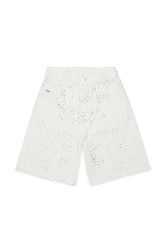 BERMUDA BIANCO CON STRASS DIESEL - Angel Luxury