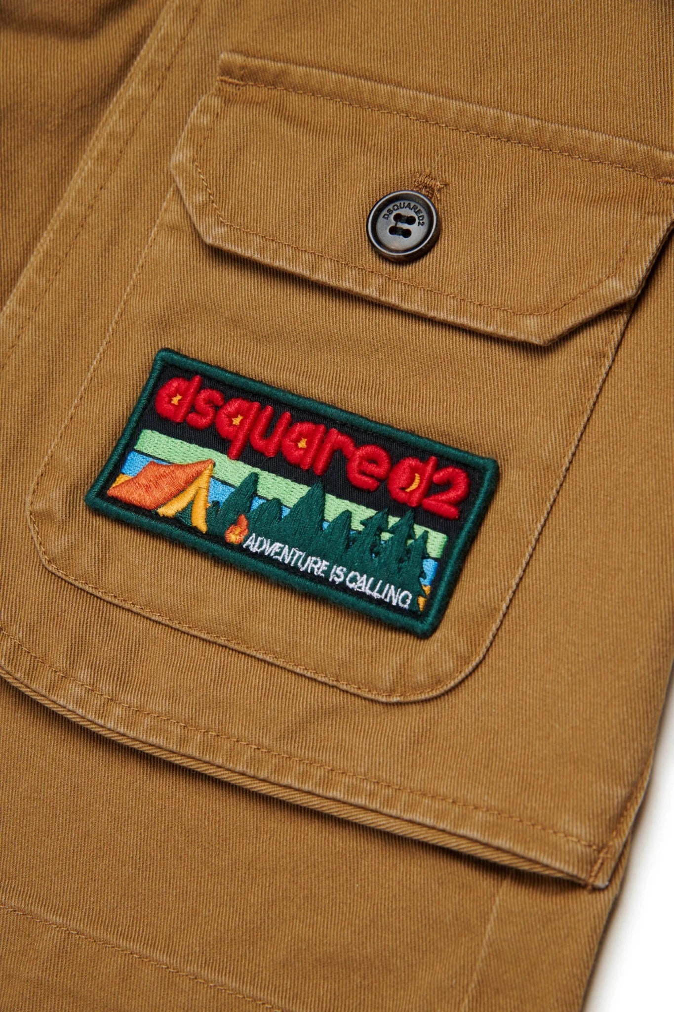 BERMUDA BISCOTTO CON LOGO IN RILIEVO MULTICOLOR DSQUARED2 - Angel Luxury