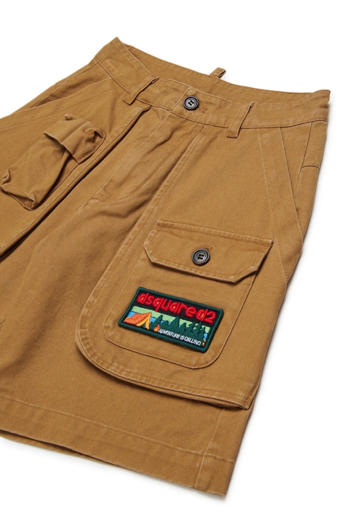 BERMUDA BISCOTTO CON LOGO IN RILIEVO MULTICOLOR DSQUARED2 - Angel Luxury