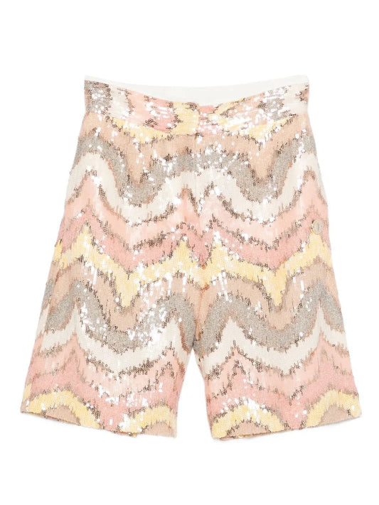 BERMUDA CON PAILLETTES MULTICOLORE MISSONI - Angel Luxury