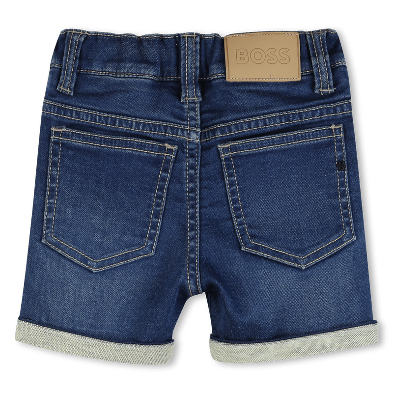 BERMUDA DI JEANS ELASTICO BLU SCURO BOSS - Angel Luxury