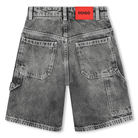 BERMUDA DI JEANS NERO HUGO - Angel Luxury